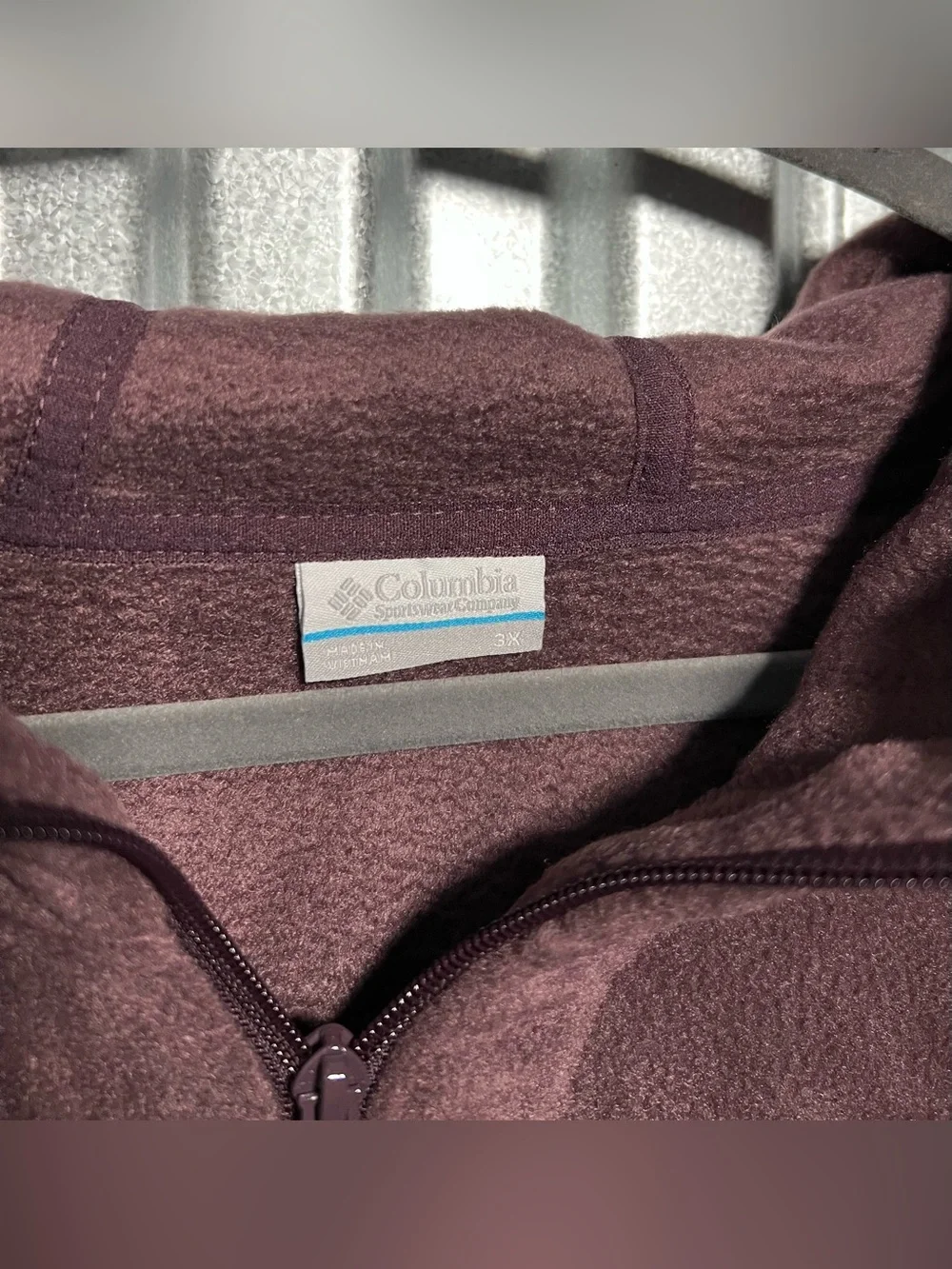 Columbia Hooded Plush Zip Jacket Benton Springs II Long Hoodie Fleece 3x NWT - Picture 2 of 5